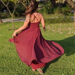 Lulu's Burgundy Loving You Forever Sequin Lace Ple